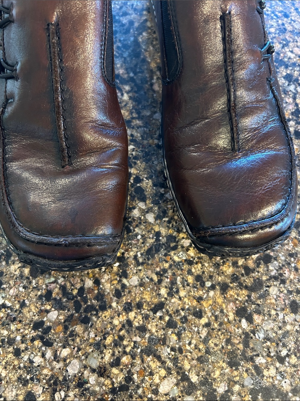 Rieker Celia Antistress Dark Brown Leather Slip-On Loafers - Picture 3 of 8